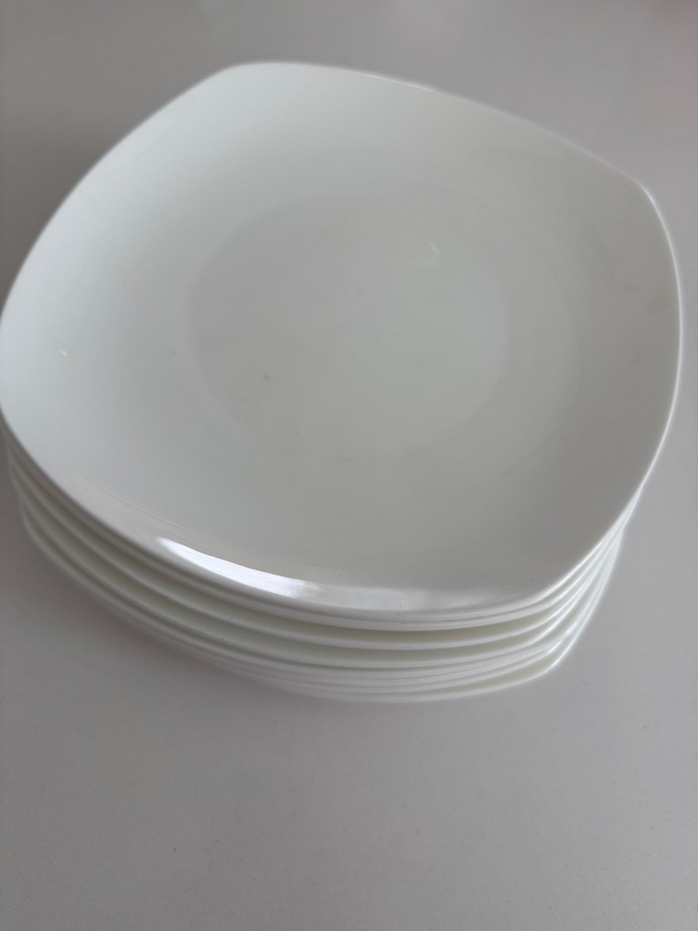 Gorham 1831 Boulder Creek White Square Salad Plate 8 3/8” Microwave Dishwasher